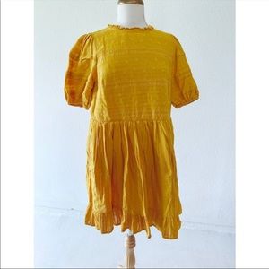 yellow babydoll dress